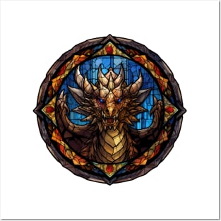 Stained Glass Dragon #8 Posters and Art